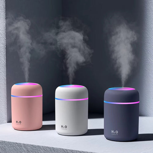 300ml Desktop Personal Mini Air Humidifier with Colorful LED Night Light - Calm Corners
